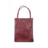 Кожаная сумка-шоппер charlotte, флотер бордо.