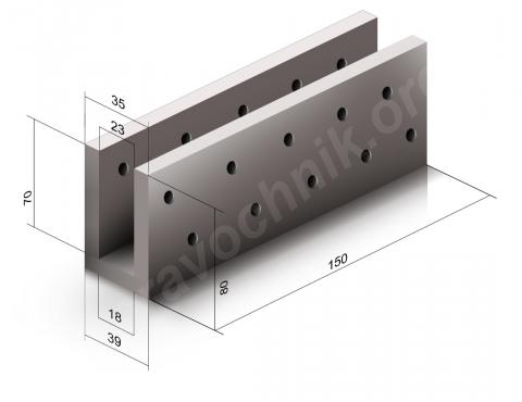 Оголовок лотка мшл 0,70