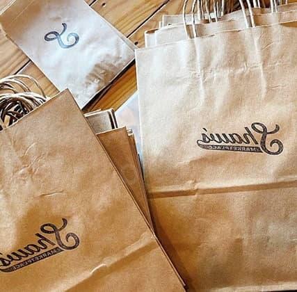 Печать на крафт пакетах в компании stemp