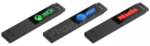 Флешки с подсветкой логотипа.