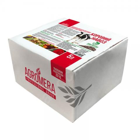 Удобрения коровий навоз в гранулах агромера 5 л