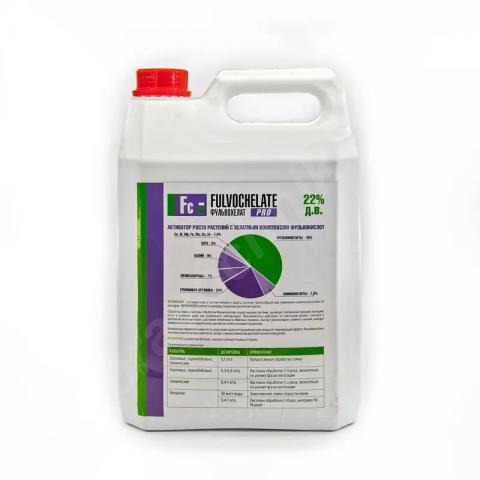 Удобрение универсальное фульвохелат pro 220г/л 5л
