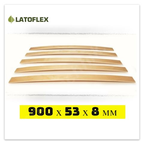 Ламели для кровати дивана или раскладушки 900х53х8 мм