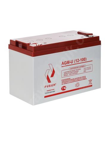 Аккумуляторная батарея рубин 12v 100ah agm (30. 5kg)